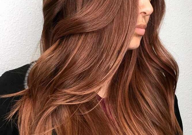 صبغة شعر بني بندقي